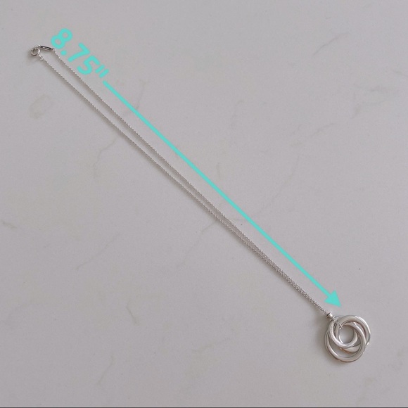 Tiffany & Co. 1837 Interlocking Circles Silver Pendant Necklace - Picture 6 of 7